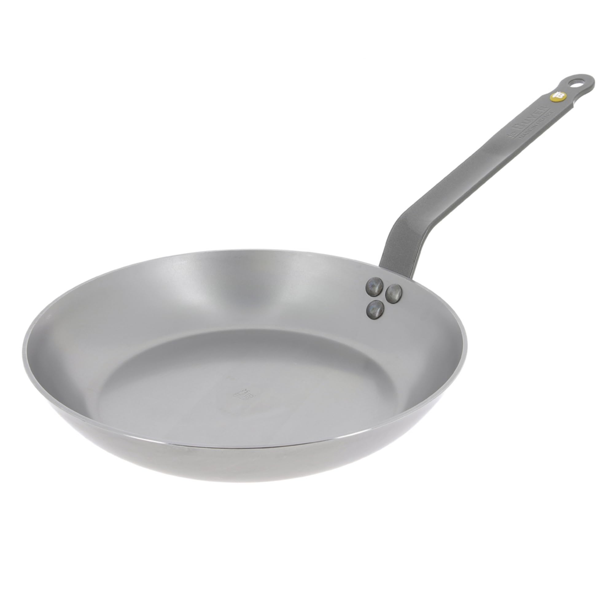 de Buyer MINERAL B Carbon Steel Fry Pan - 10.25” Diameter, 7.3” Cooking Surface - Ideal for Searing, Sauteing & Reheating - Naturally Non-Stick Finish - Made in France
