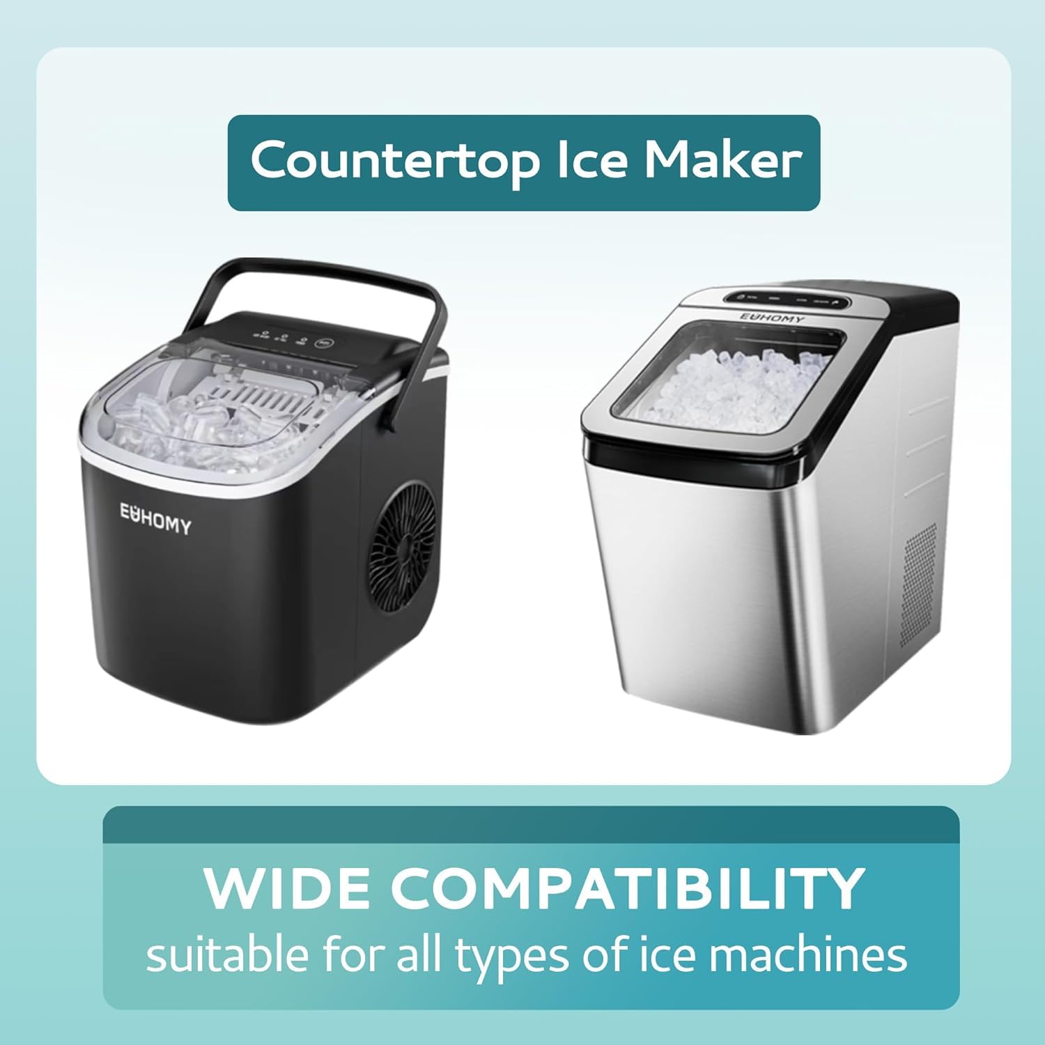 EUHOMY Ice Maker Cleaner & Descaler | 12 Use & Individually Packed | Ice Machine Cleaner with Organic Citric Acid Descaling Powder, Ideal for All Brands
