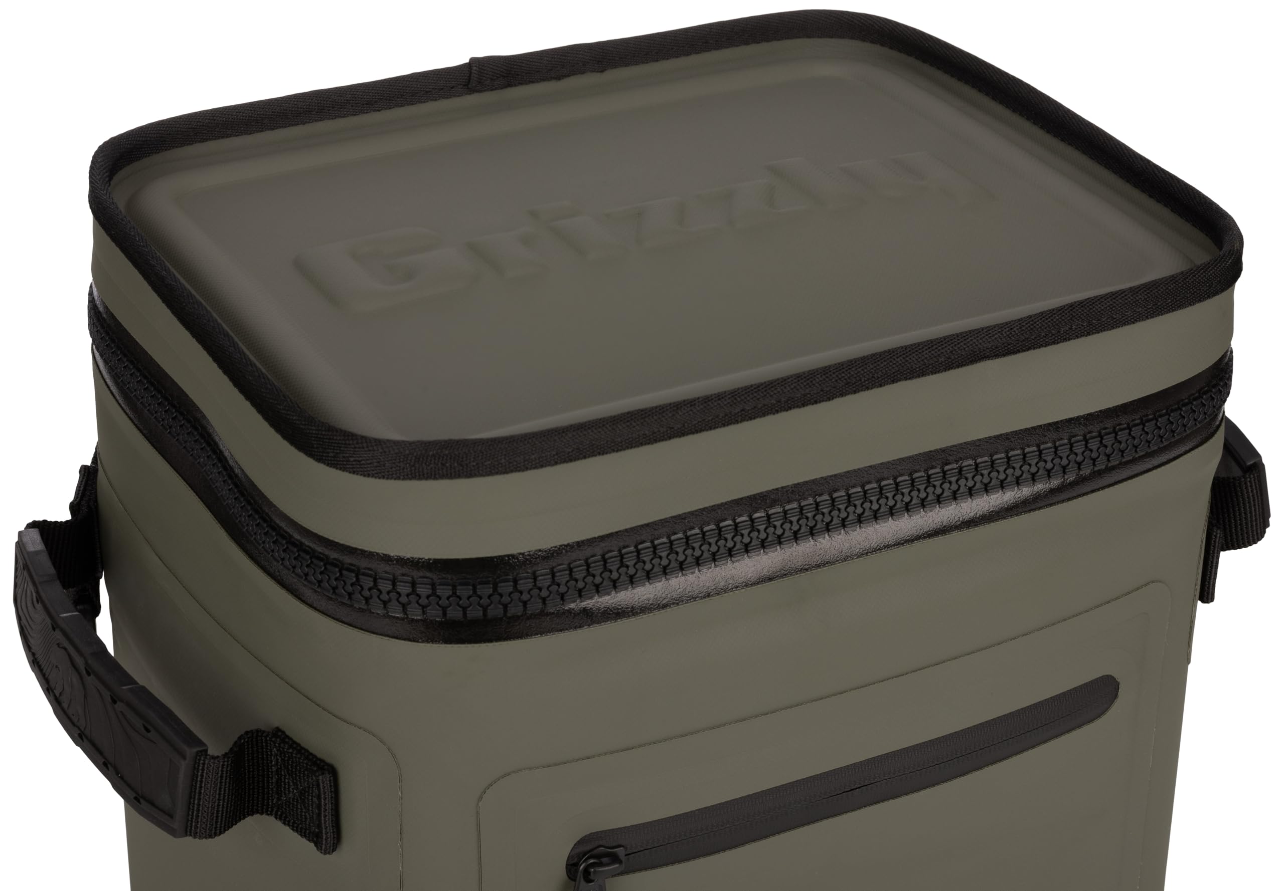 Grizzly Drifter 8 | Soft Sided Insulated Cooler for Beach Boat Camping Fishing Hiking Hunting | 8-Quart | Lunar Green