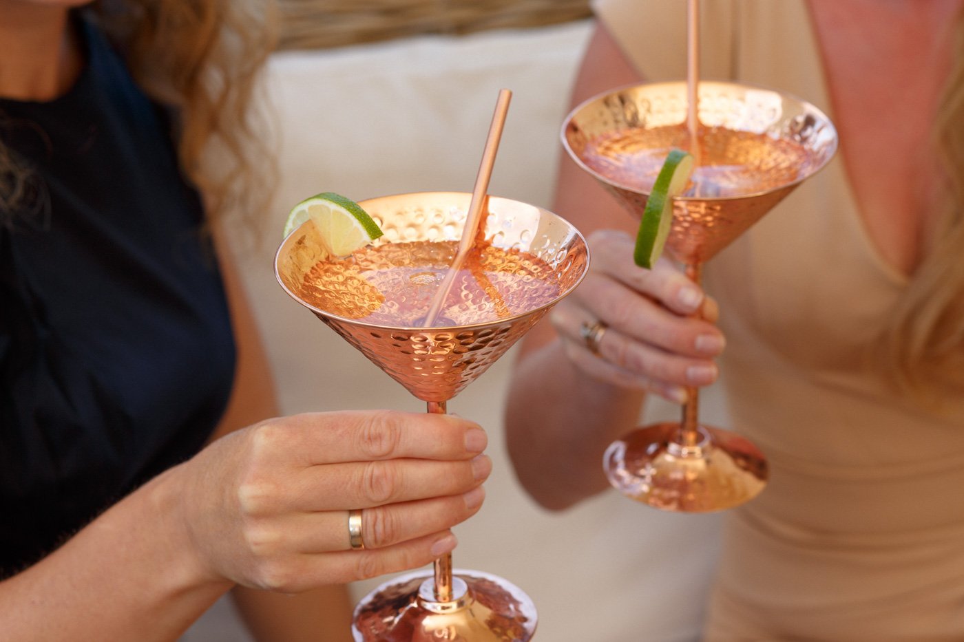 Copper straws – mini 5,5" (14 cm) size – set of 6 solid 100% copper drinking straws – you do not need a copper mug to feel the taste of your Moscow mule, Martini or lemonade