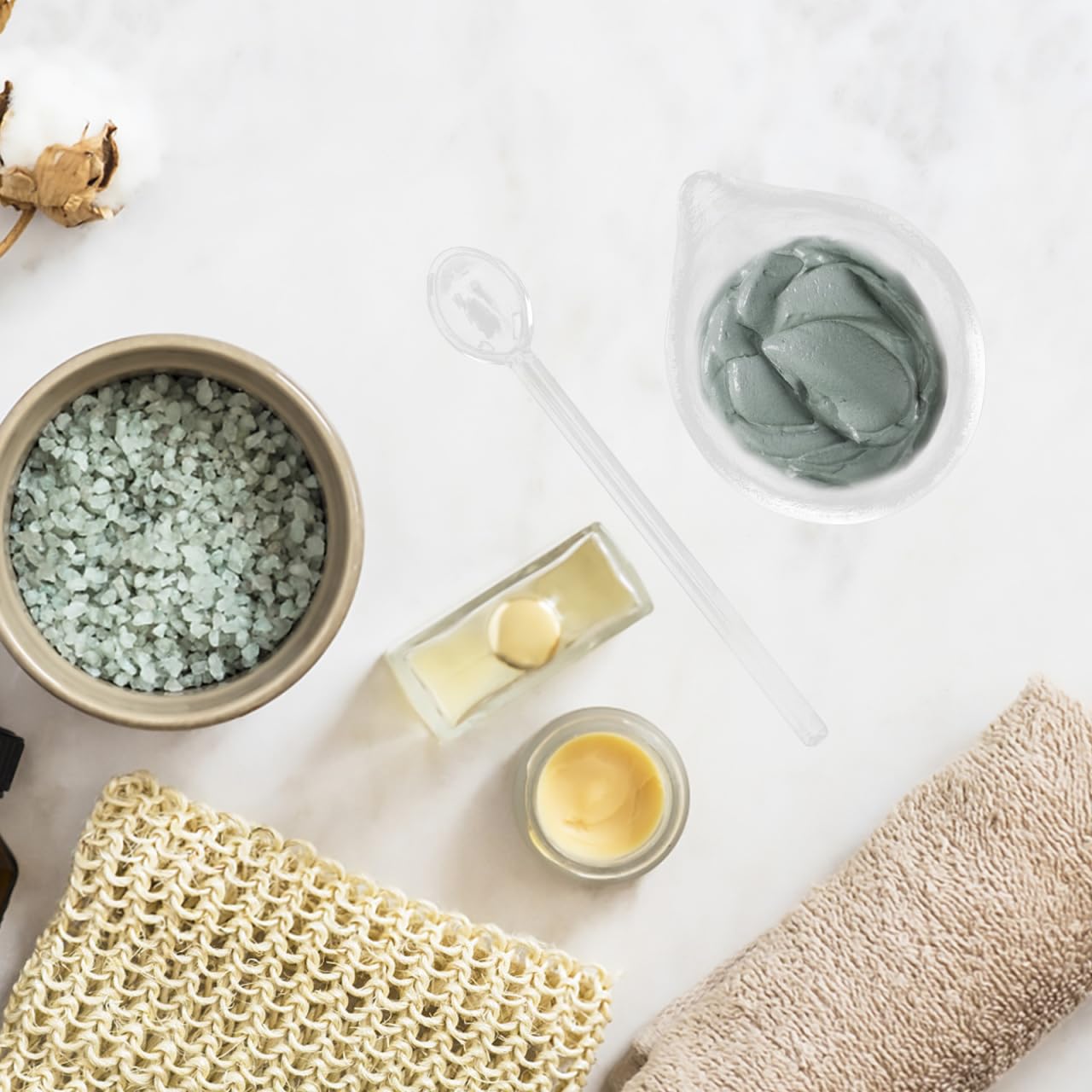 COOLHIYA Face Mask Mixing Bowl Set Glass Facial Mask Mixing Bowl with Spoon Facial Masking Applicator Brushes Kit For Skin Car Spatula Spoon Brush Applicator Face Esthetician Supplies for Women