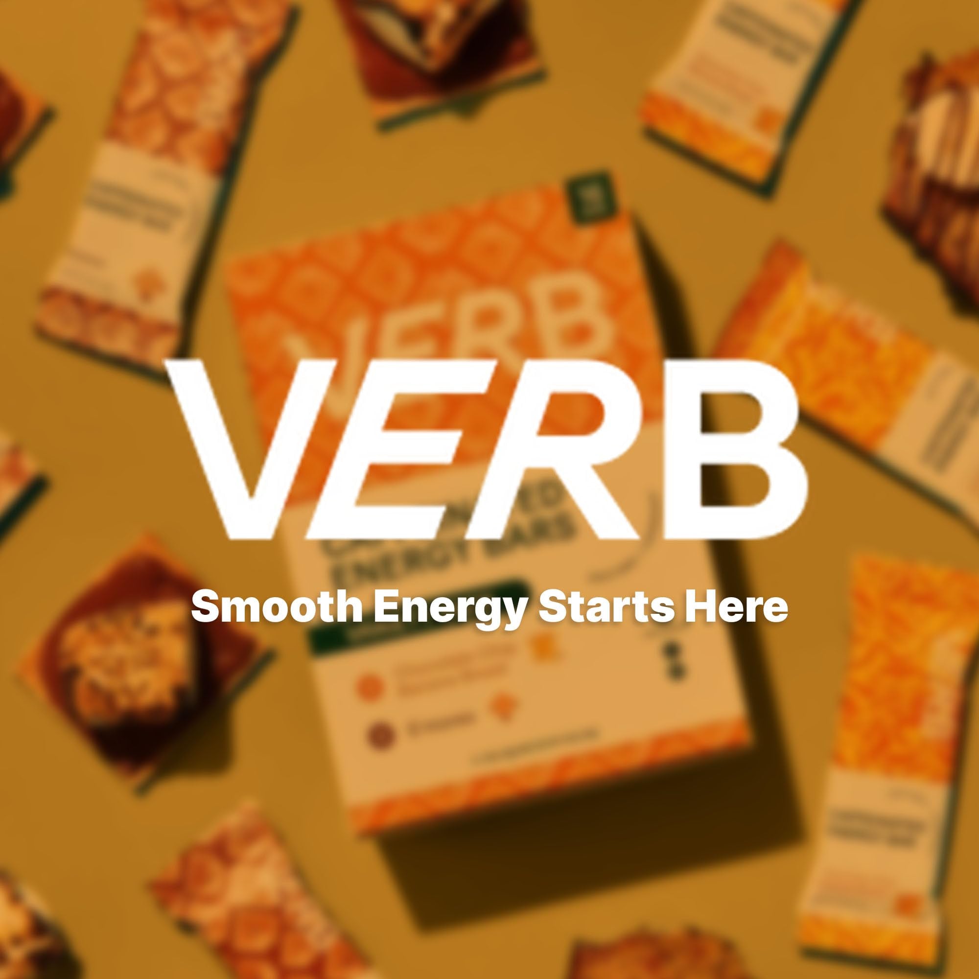 Verb Caffeinated Energy Bars Variety Pack - 2 Delicious Flavors (26g, Pack of 16) 110-Calorie Delicious Low Sugar Energy Bar, Vegan & Gluten Free On-the Go Snack with 80mg Green Tea Caffeine