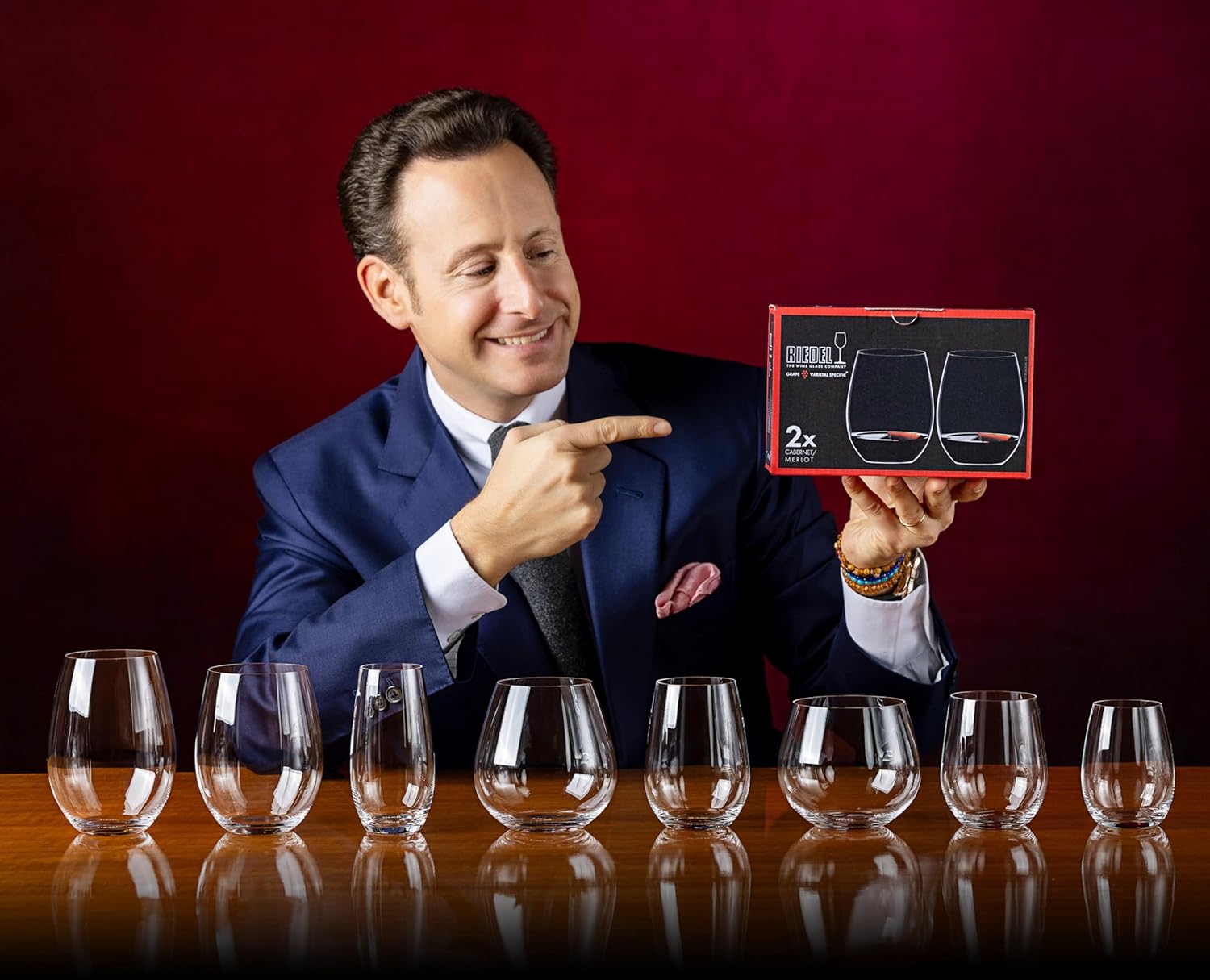 Riedel O Wine Tumbler Cabernet/Merlot Glass, Set of 2