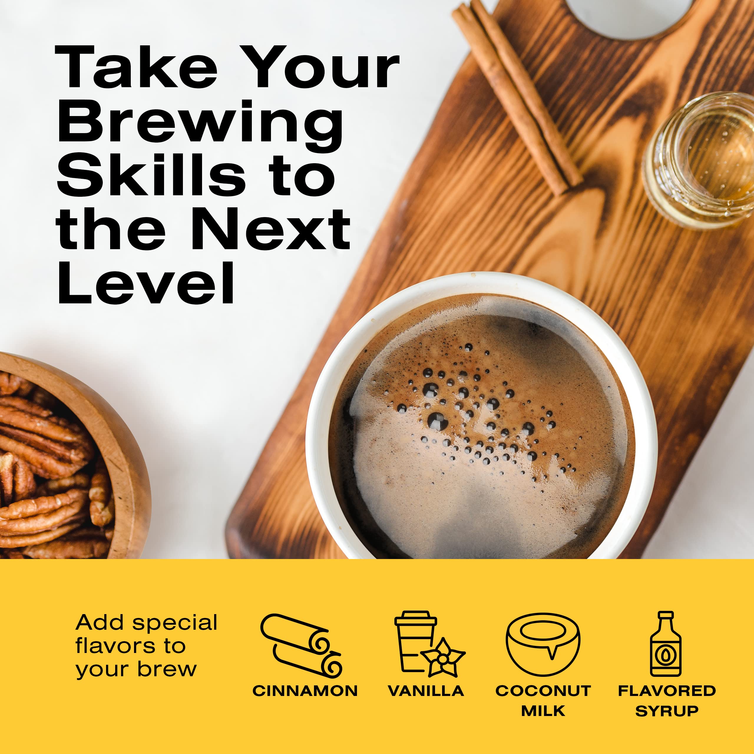 Bean Envy Pour Over Coffee Maker, High-Heat Borosilicate Glass with Reusable Stainless Steel Filter, Glass Coffee Maker (20 Oz)