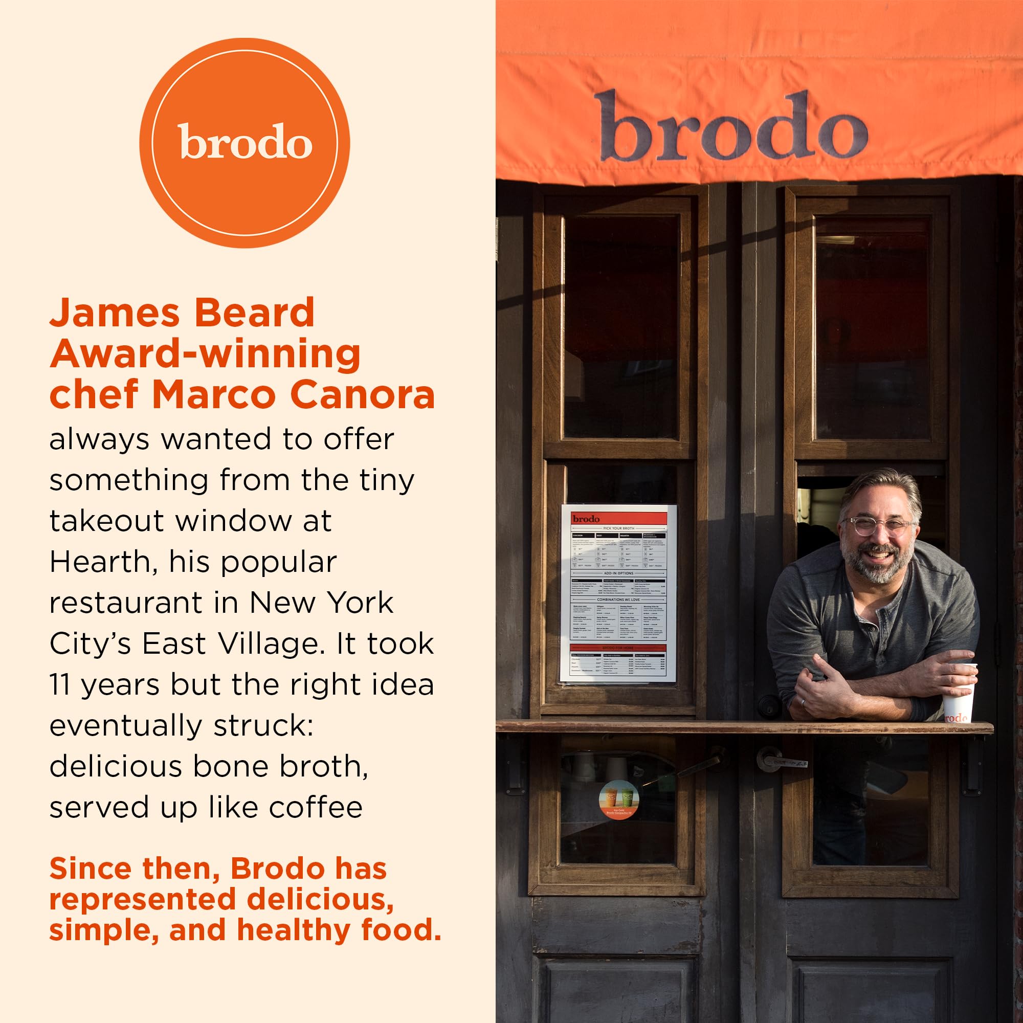 Brodo Organic Chicken Broth | Nutrient Dense, Chef Crafted Bone Broth in Single Serving Pouches | Not Made From Concentrate, No Preservatives (6x 8.3 oz Pouches)