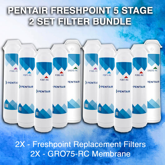 Pentair Freshpoint 5 stage - (2) Filter set Bundle