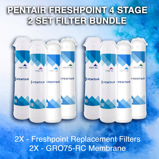 Pentair Freshpoint 4 stage - (2) Filter set Bundle
