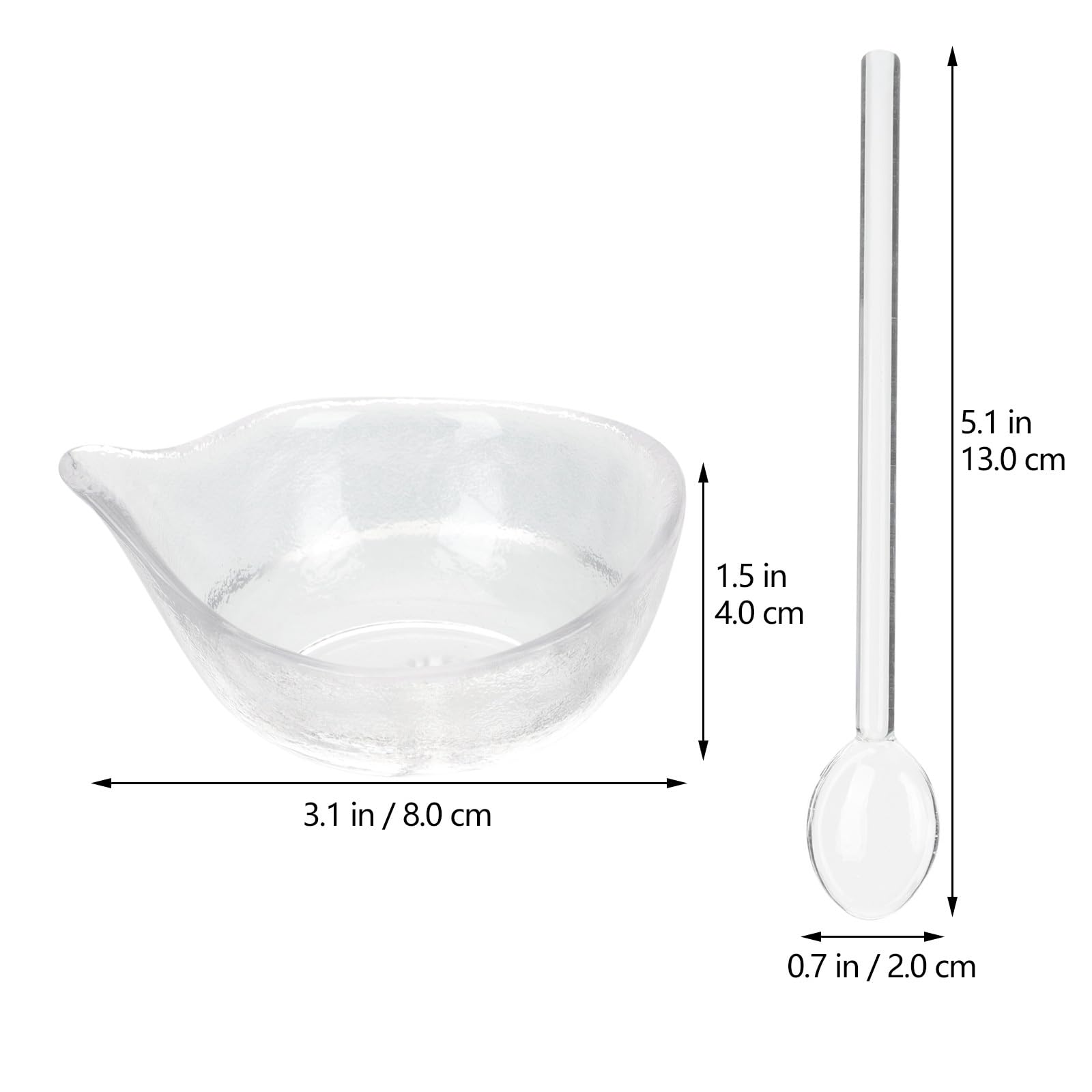 COOLHIYA Face Mask Mixing Bowl Set Glass Facial Mask Mixing Bowl with Spoon Facial Masking Applicator Brushes Kit For Skin Car Spatula Spoon Brush Applicator Face Esthetician Supplies for Women