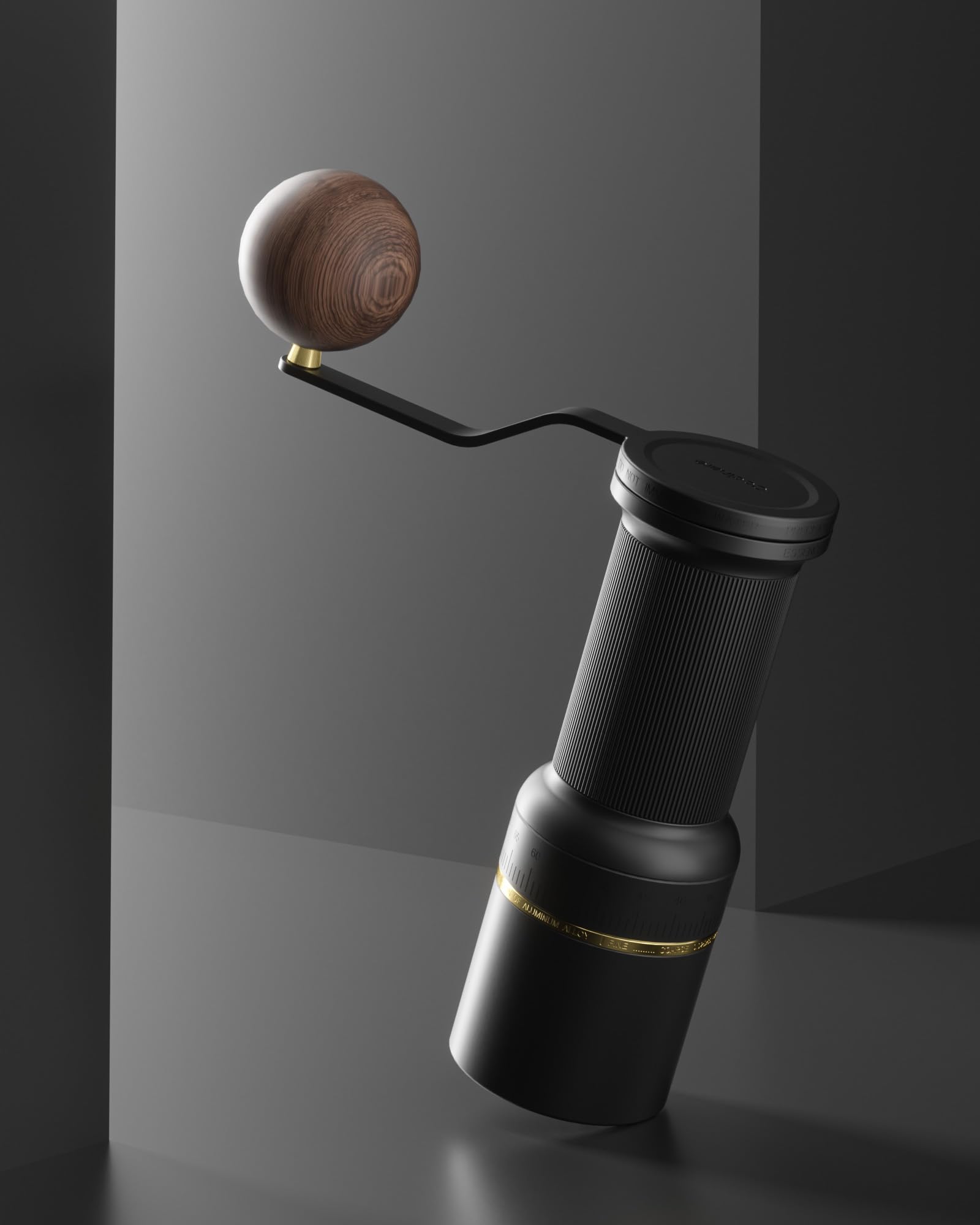 Cocinare ESSENCE GO B38 Ultra Manual Coffee Grinder – with Carrying Case Hand Grinder Capacity 30g, GhostEdge Ultra Burr & 80 Grind Settings, Perfect for Pour-over, Espresso, Cold Brew (Black)