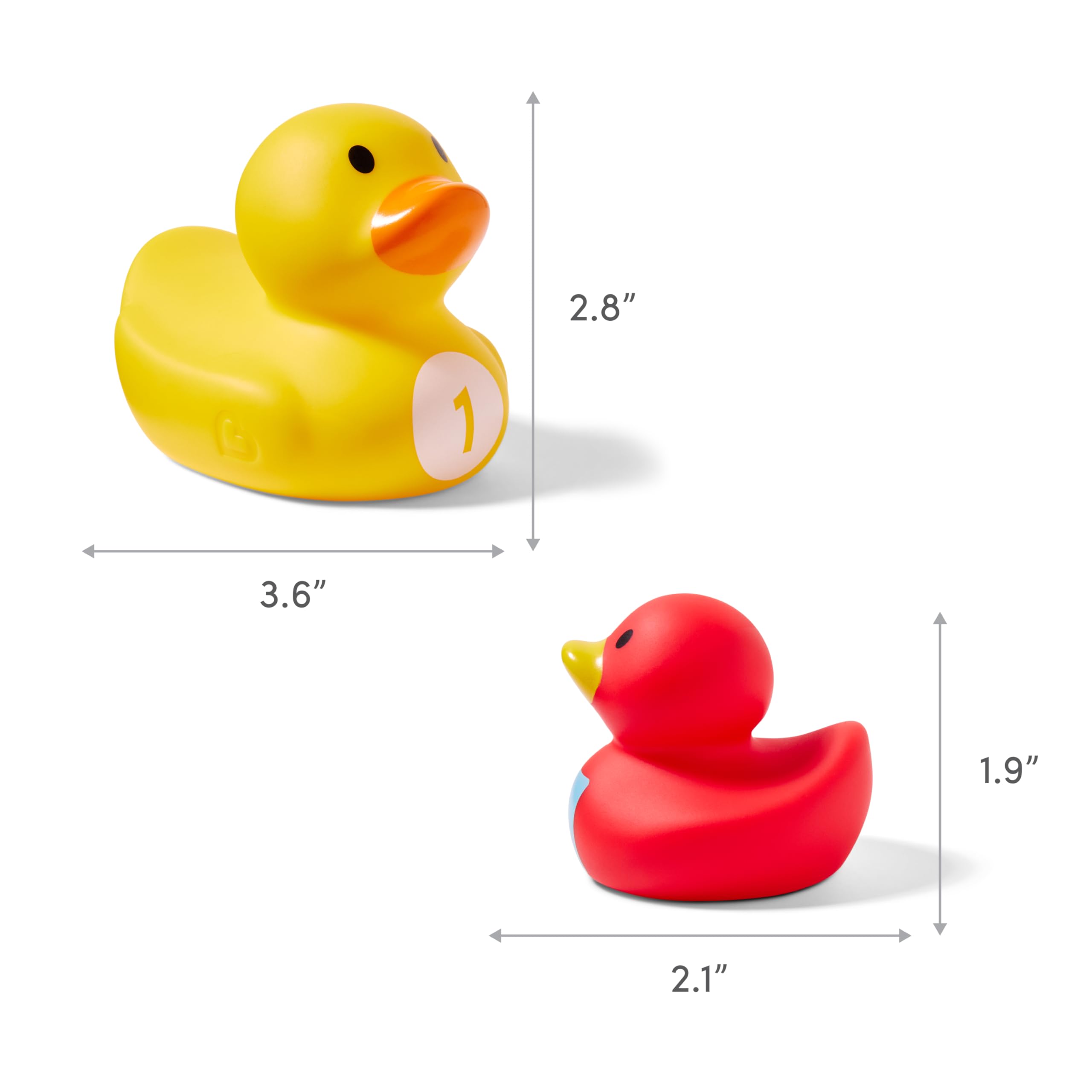 Munchkin Count & Quack Duckies Bath Toys for Toddlers and Babies, Watertight Mama Duck and Ducklings, Kids 9+ Months, Helps Teach Numbers, Counting, Colors and Shapes, 5 Piece Set