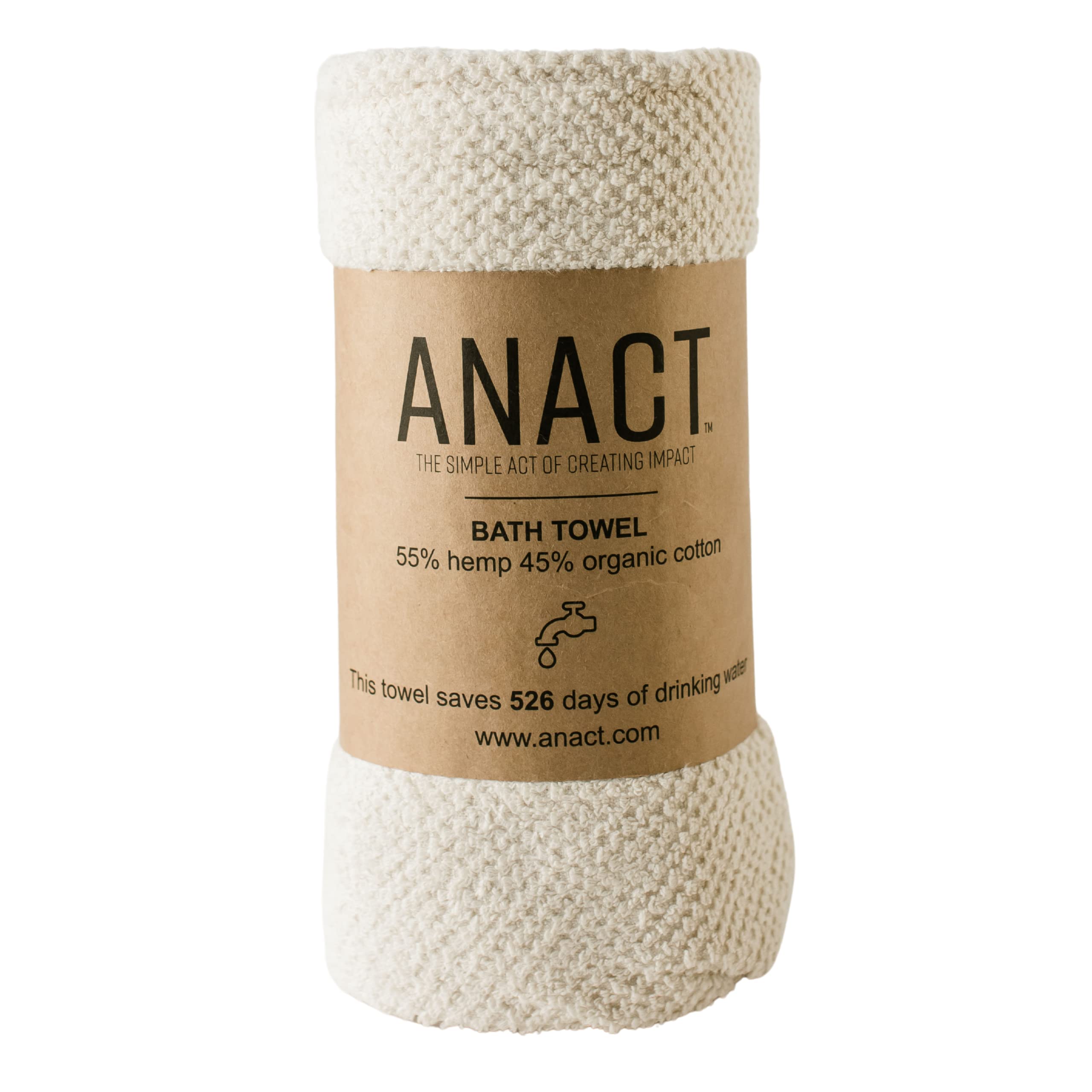 Sustainable Hemp & Organic Cotton Bath Towel