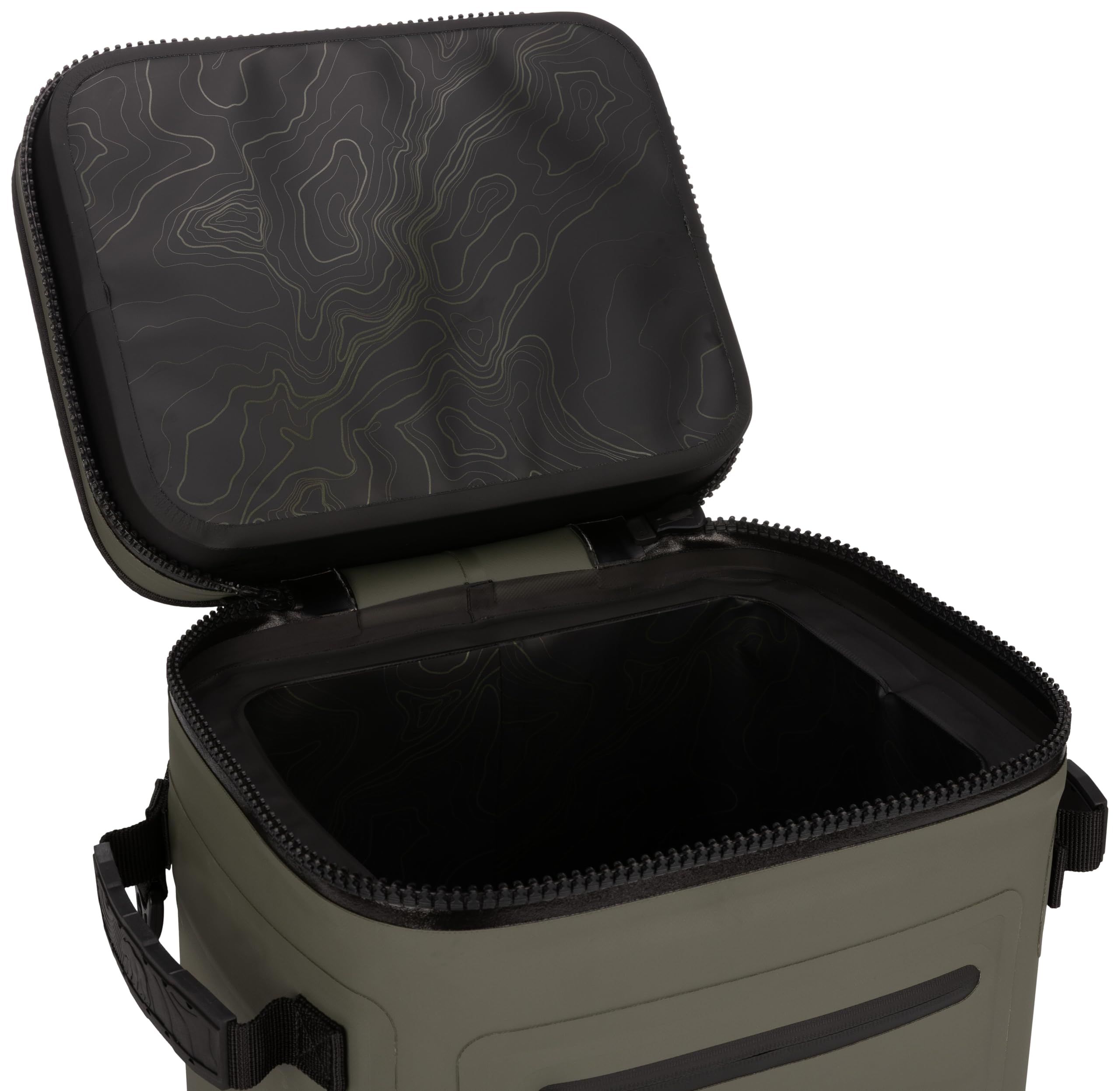 Grizzly Drifter 8 | Soft Sided Insulated Cooler for Beach Boat Camping Fishing Hiking Hunting | 8-Quart | Lunar Green