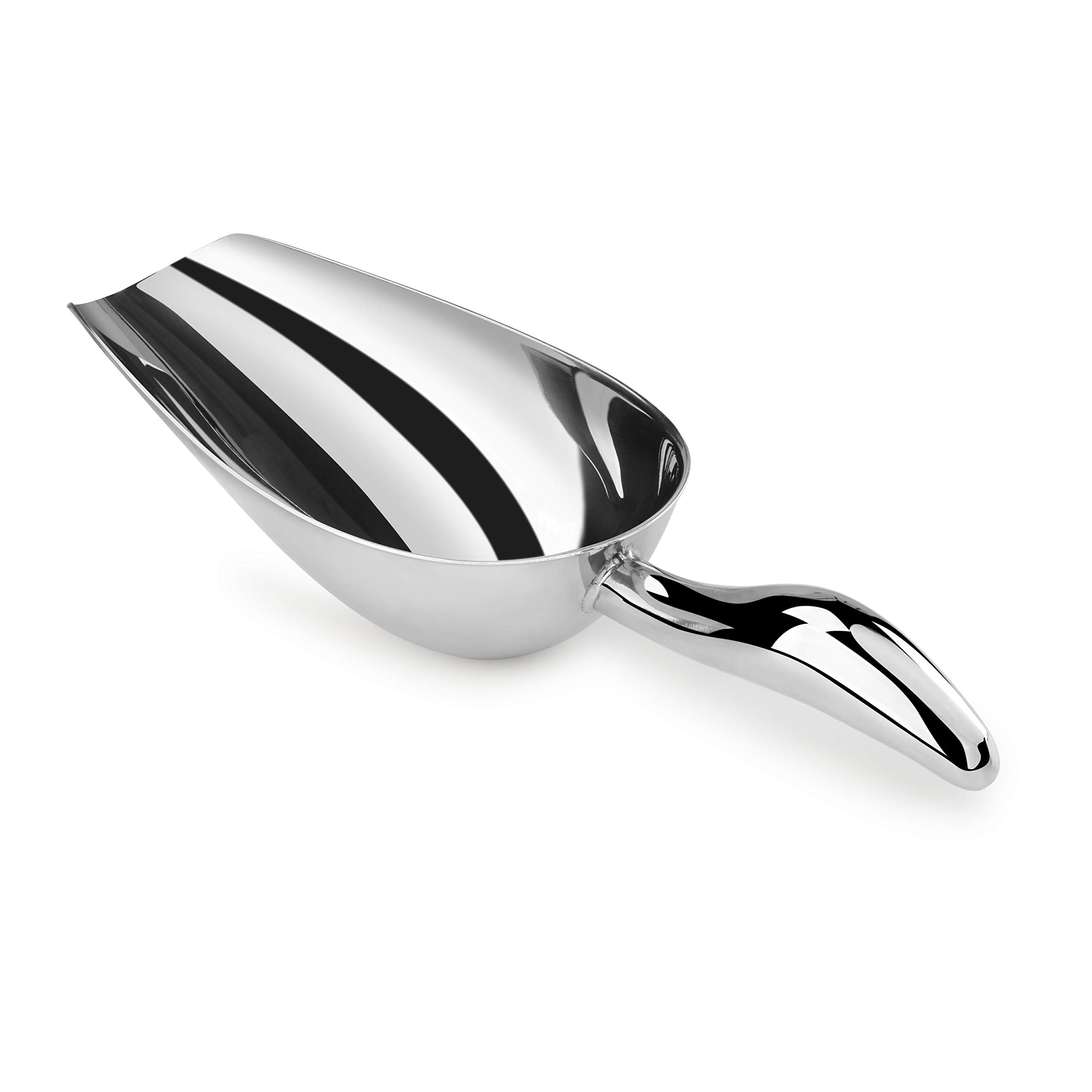 New Star Foodservice Restaurant Grade Stainless Steel Bar Ice Flour Utility Scoop, 24-Ounce