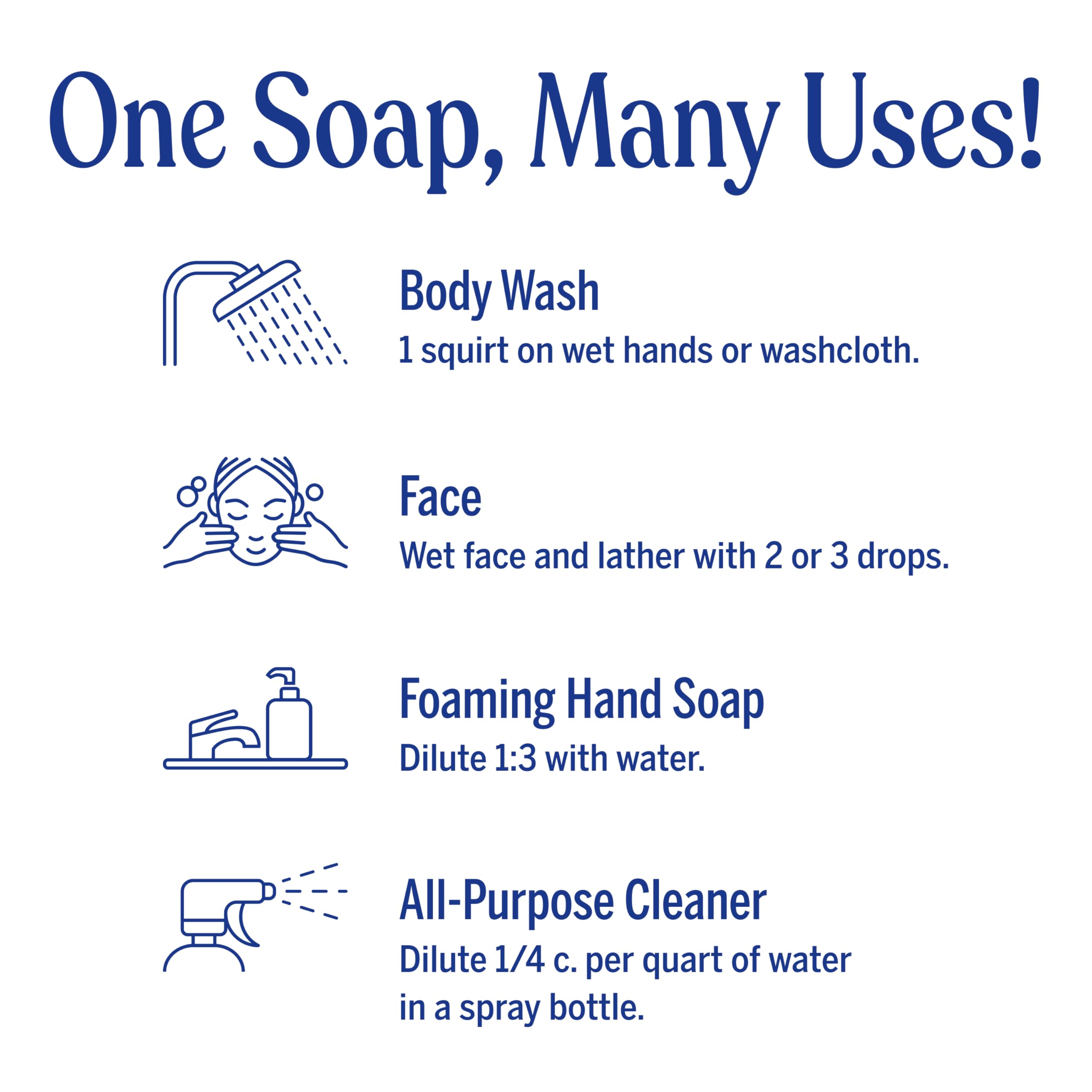 Dr. Bronner's Magic Soap-Pure-Castile Liquid Soap (Citrus, 16 oz, 1-Pack) - Made with Regenerative Organic Certified Oils, 18-in-1 Uses: Body, Hair, Laundry, Pets & Dishes, Concentrated, Vegan