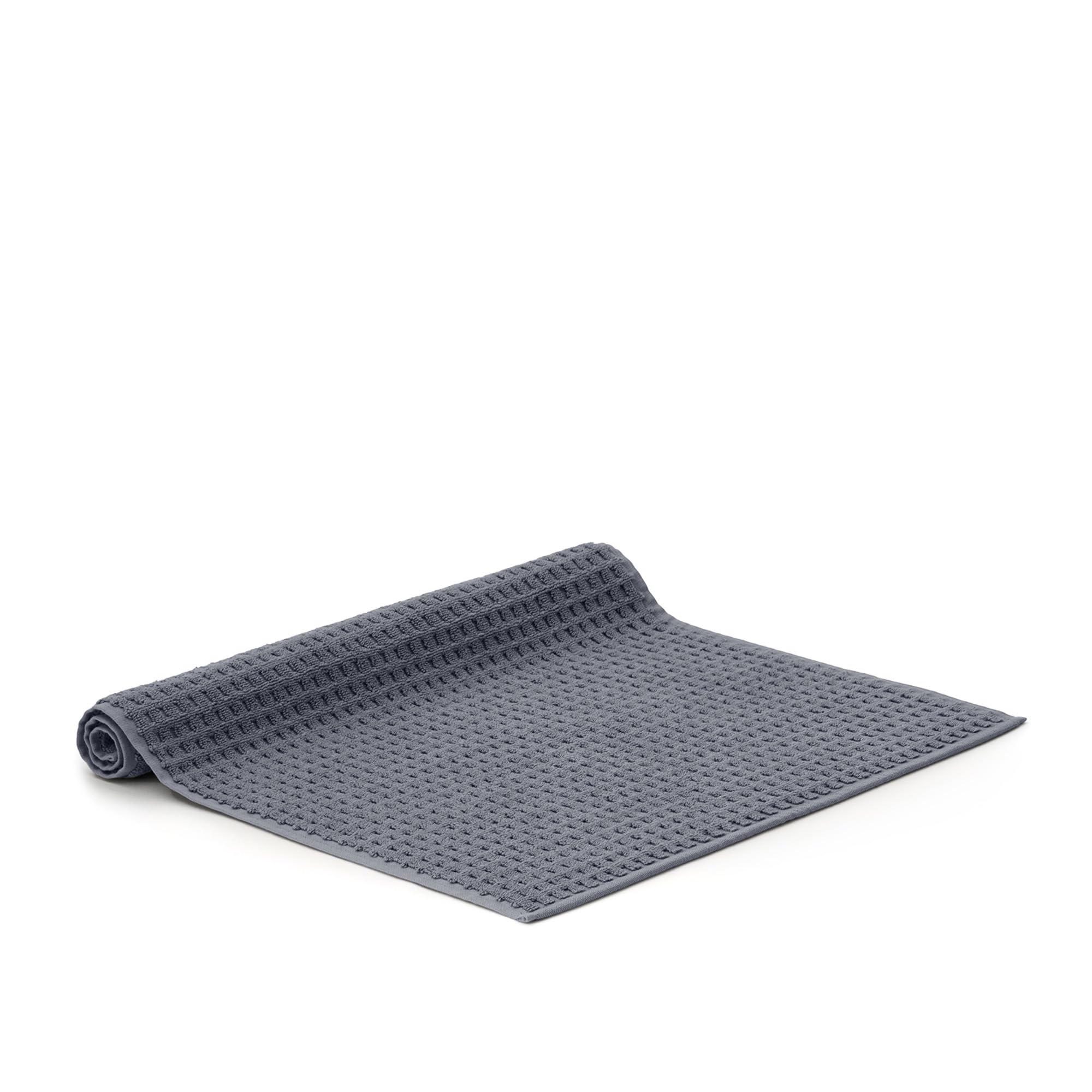 BOLL & BRANCH Turkish Waffle Bath Mat - Mineral - 100% Organic Turkish Cotton - Soft Absorbent Quick Dry Luxury Bathroom Mat with Waffle Weave Texture - Spa Inspired Comfort