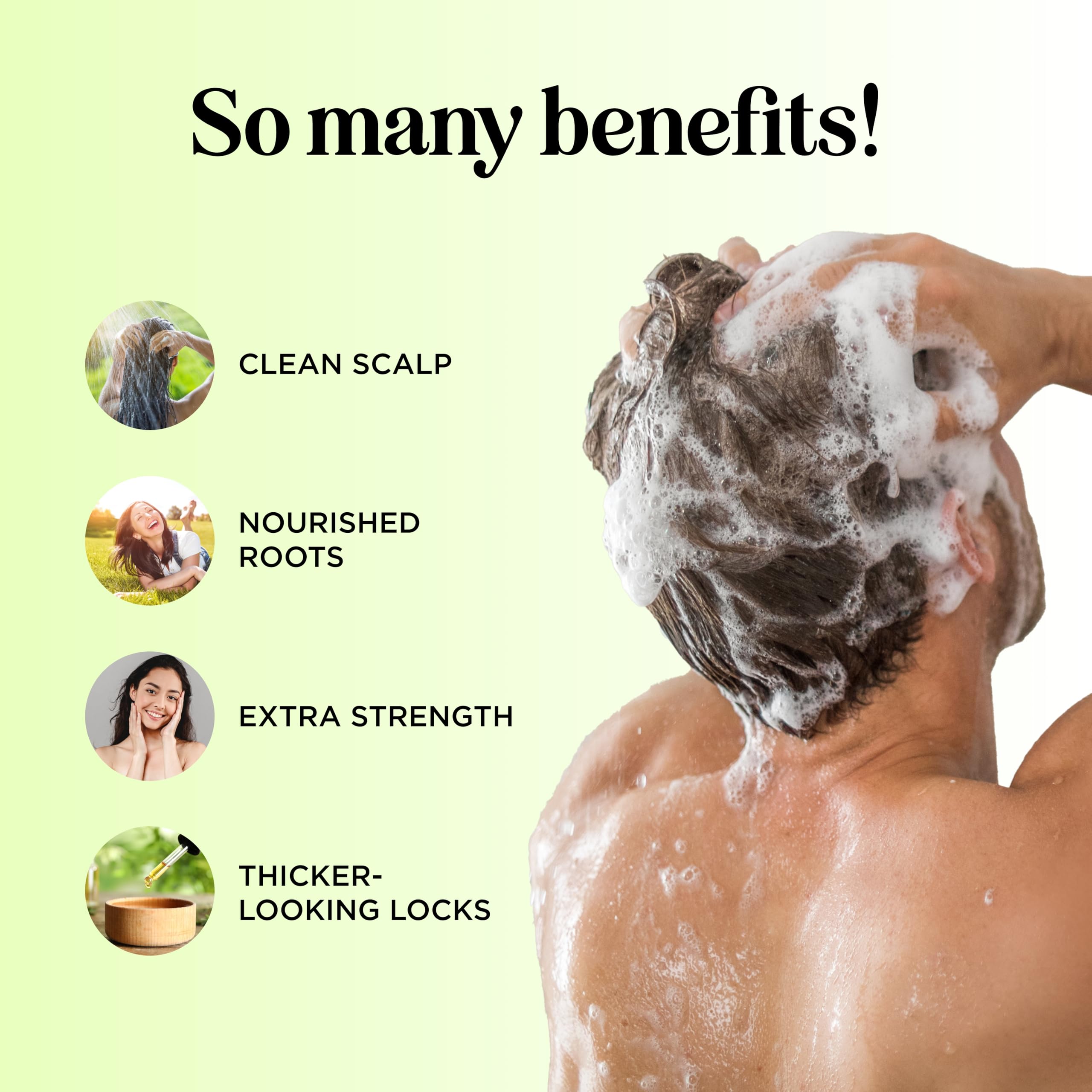 Clarifying Shampoo for Build Up & Oily Hair - Tea Tree Shampoo for Men and Women with Rosemary Essential Oil for Oily Hair and Scalp - Color Safe Vegan Sulfate Silicone & Paraben Free (16 Fl Oz)