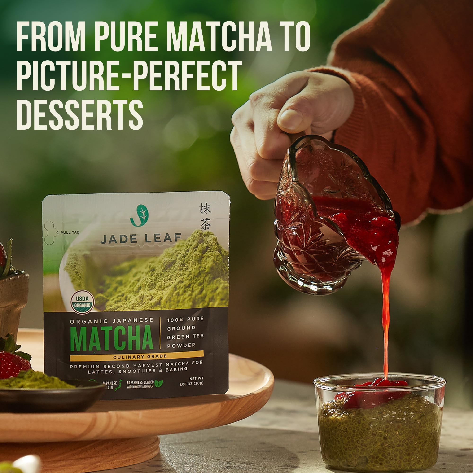 Jade Leaf Matcha Organic Culinary Grade Matcha Powder - Japanese Green tea for Baking, Smoothies, Lattes, and Skin Care, 30g / 1.06 Ounce (Pack of 1)
