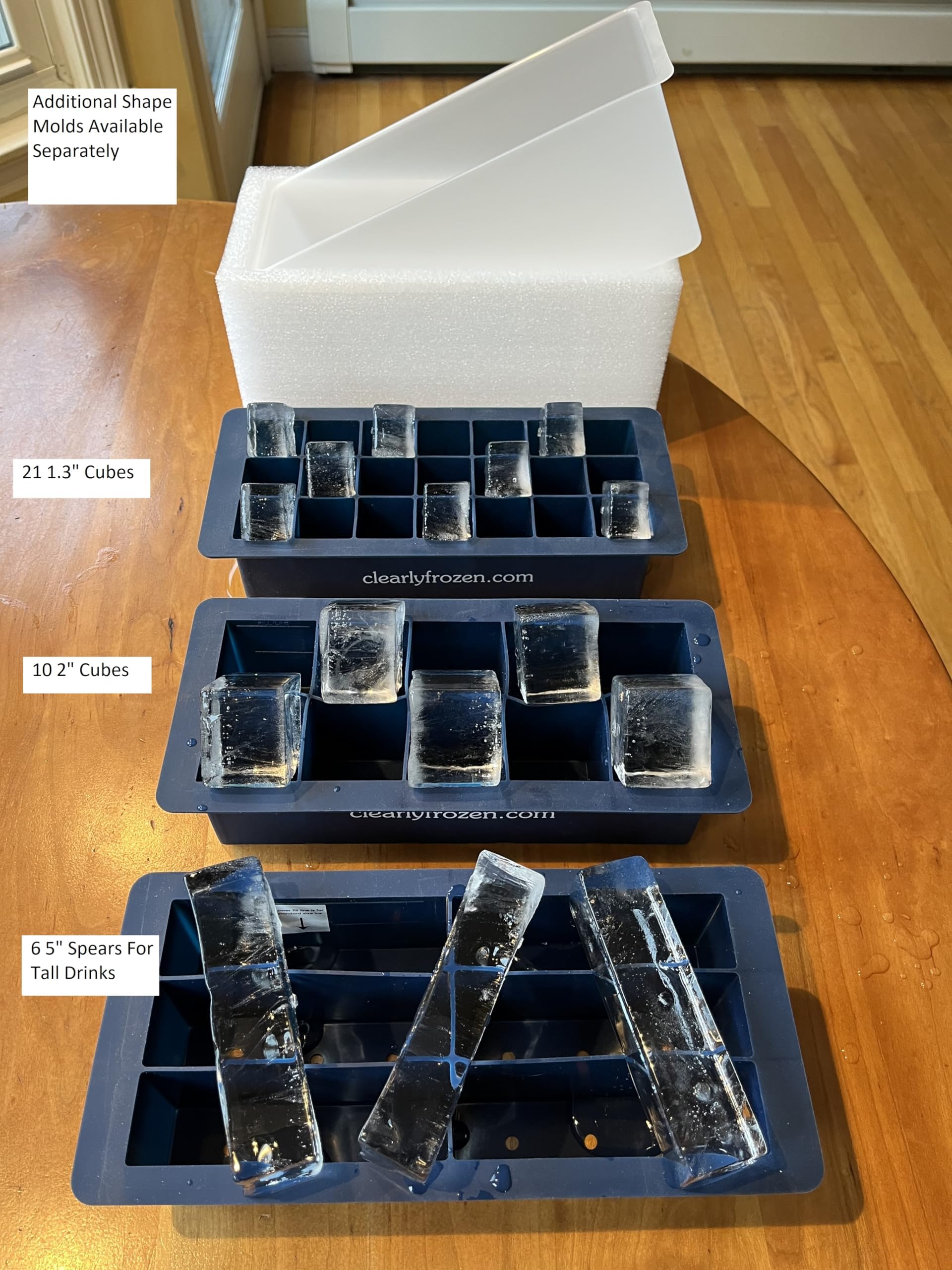 ClearlyFrozen Highest Rated (4.6 Star) Highest Capacity (Ten 2" Cubes) Clear Ice Tray - What Beats BEST and MOST?