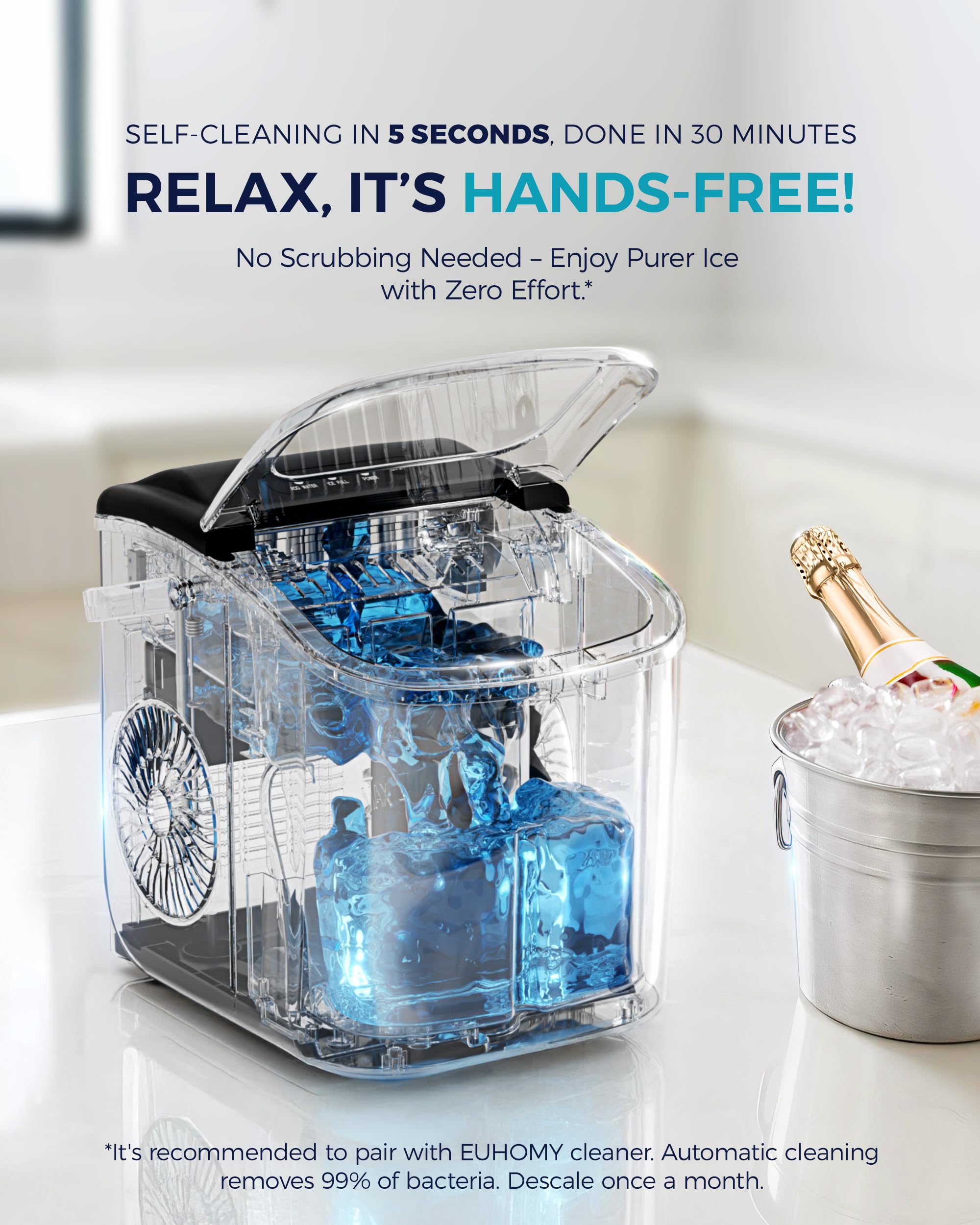 EUHOMY Ice Maker Machine
