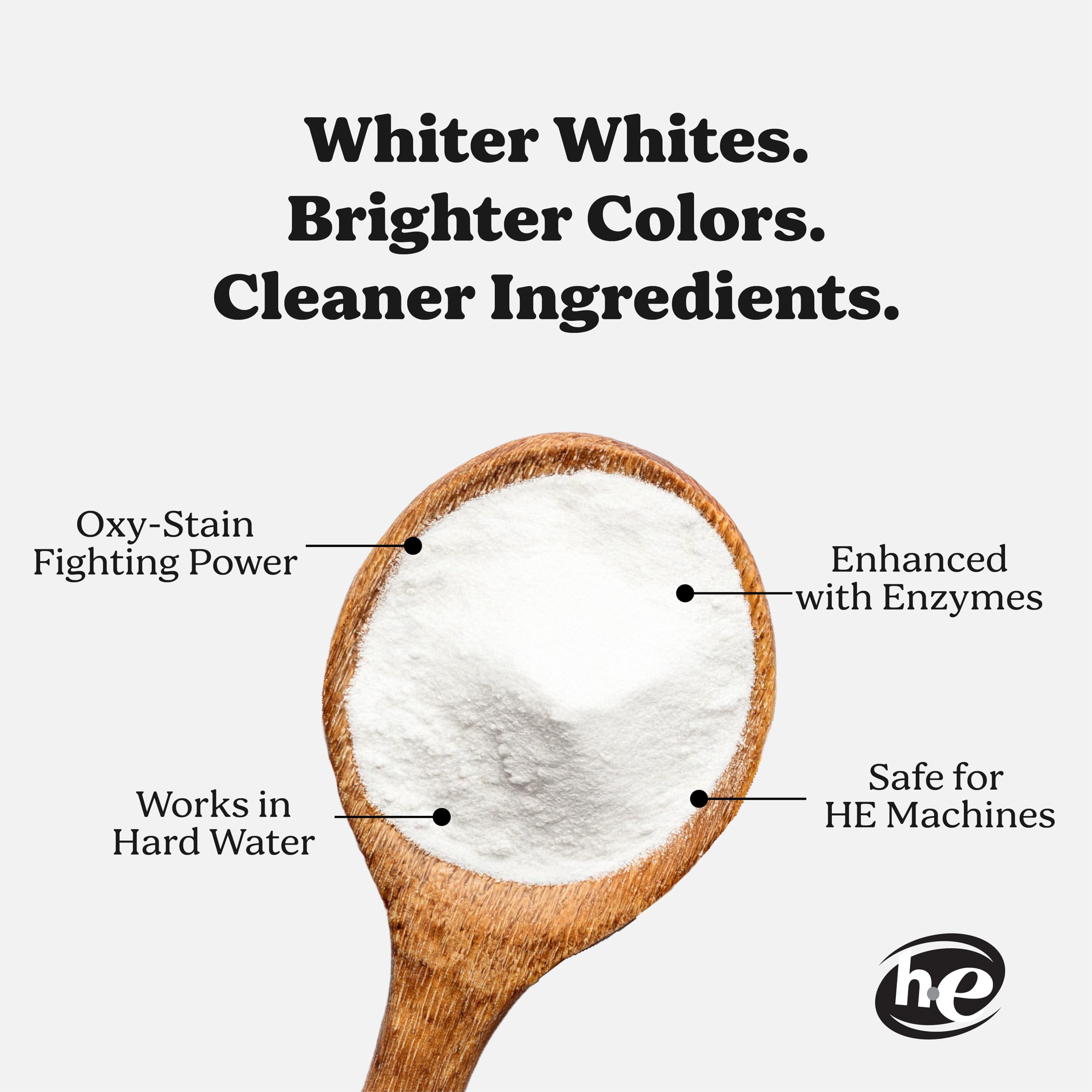 Pronounce Oxygen Laundry Booster with Enzymes - Brightens White & Tough on Stains, Fights Odor. Stain Remover, Cleaner Ingredients, Fragrance Free - Ultra Concentrated, HE - 60 Loads (Unscented)