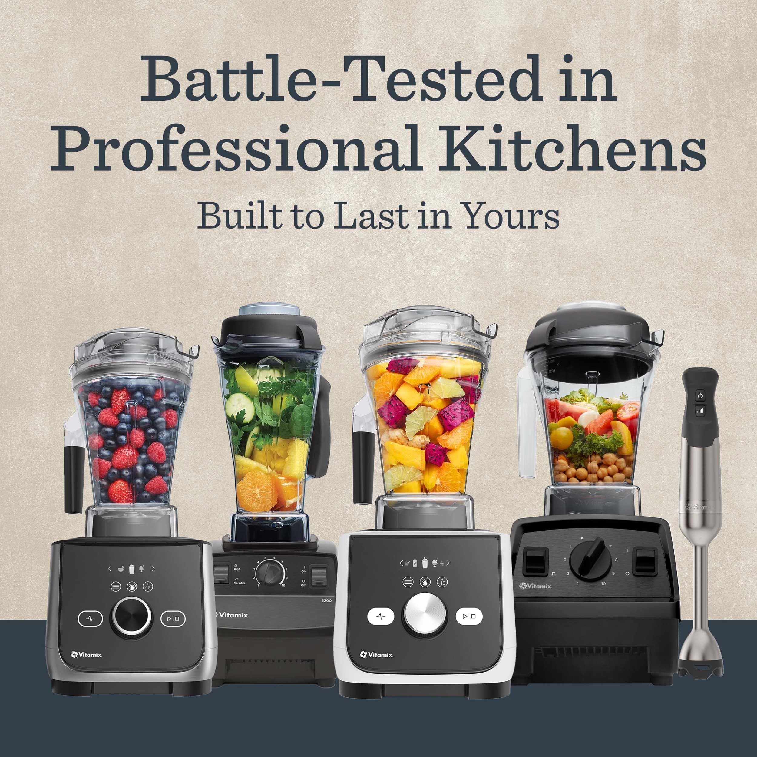 Vitamix Explorian with Programs, Three Blending Programs, Professional-Grade Blender for Smoothies and More, Self-Cleaning Kitchen Appliance, 64 Oz Container, Black (Renewed Premium)