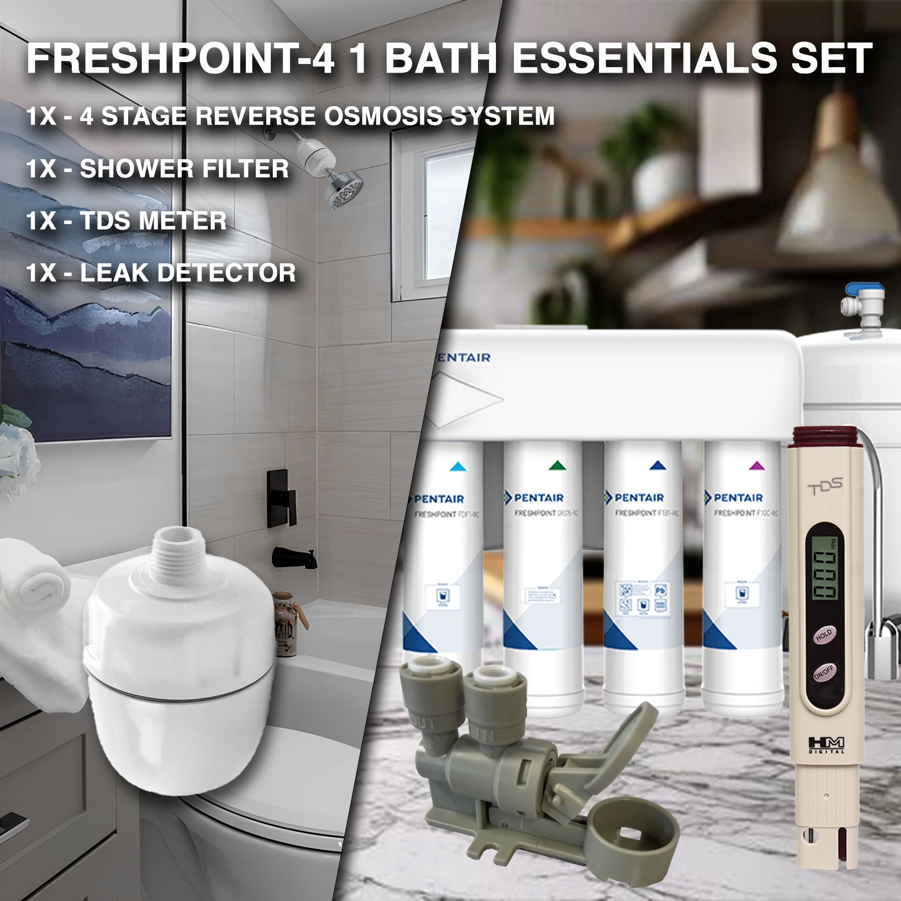 Pentair FreshPoint 4-Stage Reverse Osmosis System | Replacement Water ...