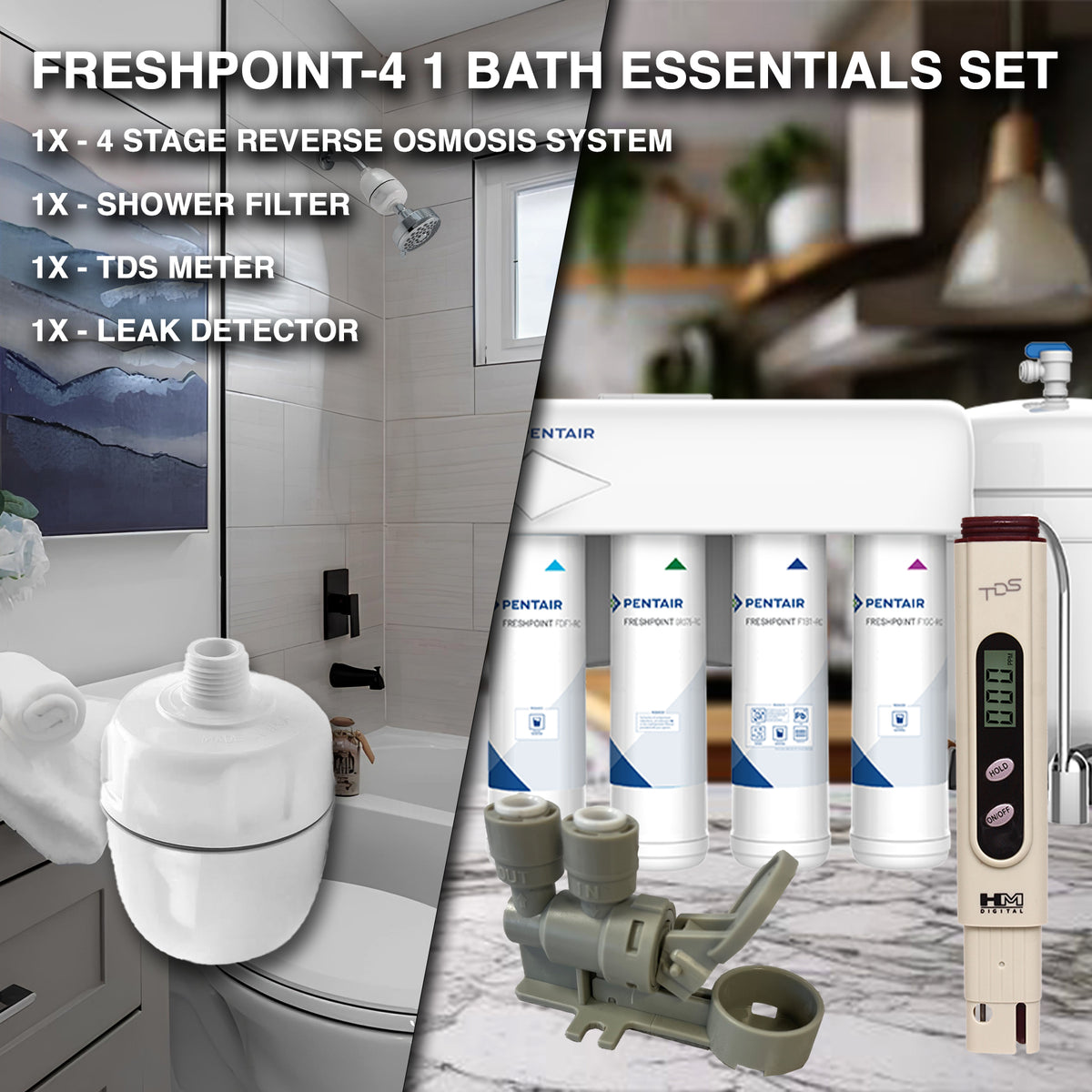 Pentair FreshPoint 4-Stage Reverse Osmosis System | Replacement Water ...