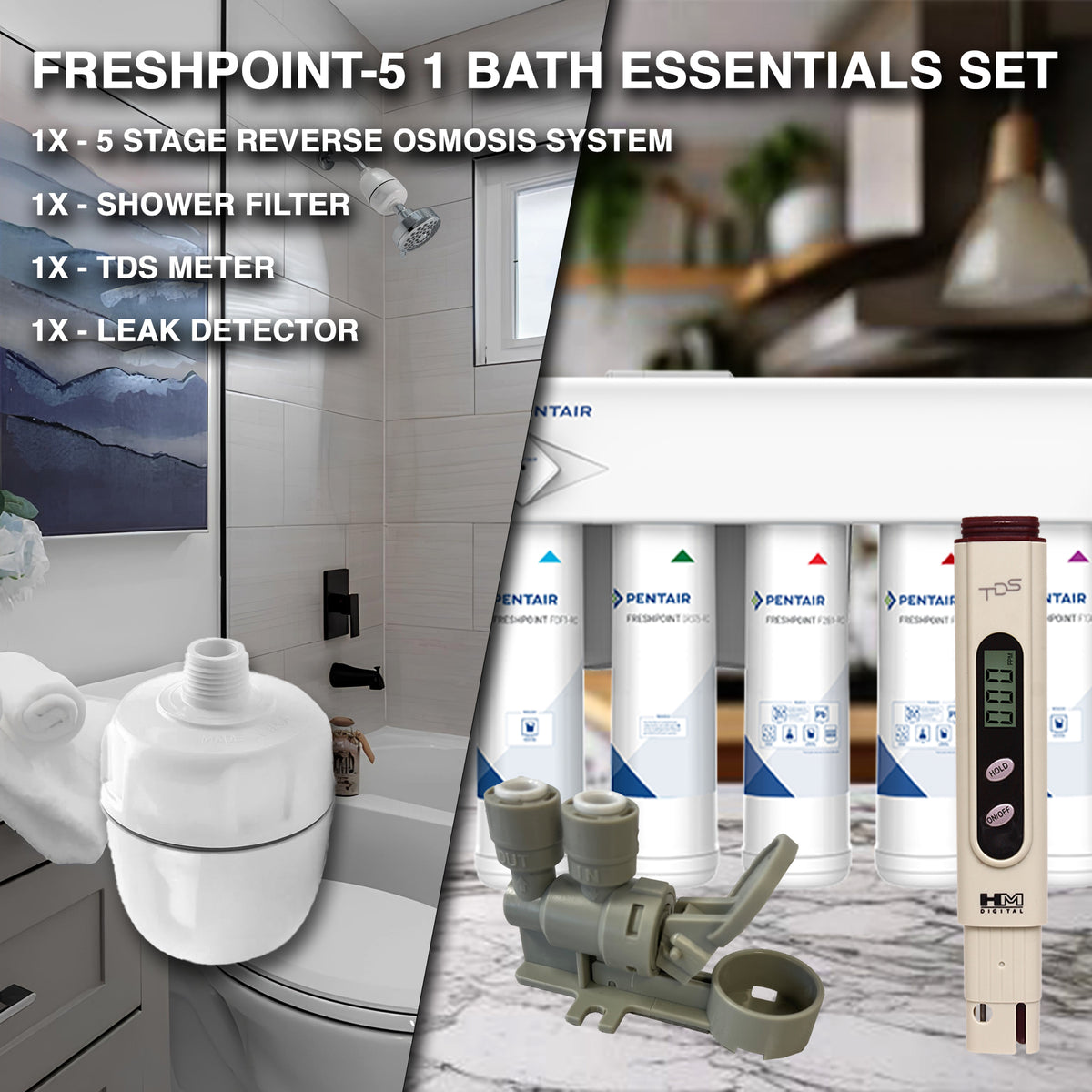 FRESHPOINT 5 STAGE ULTIMATE ESSENTIALS SET | Replacement Water Filter ...