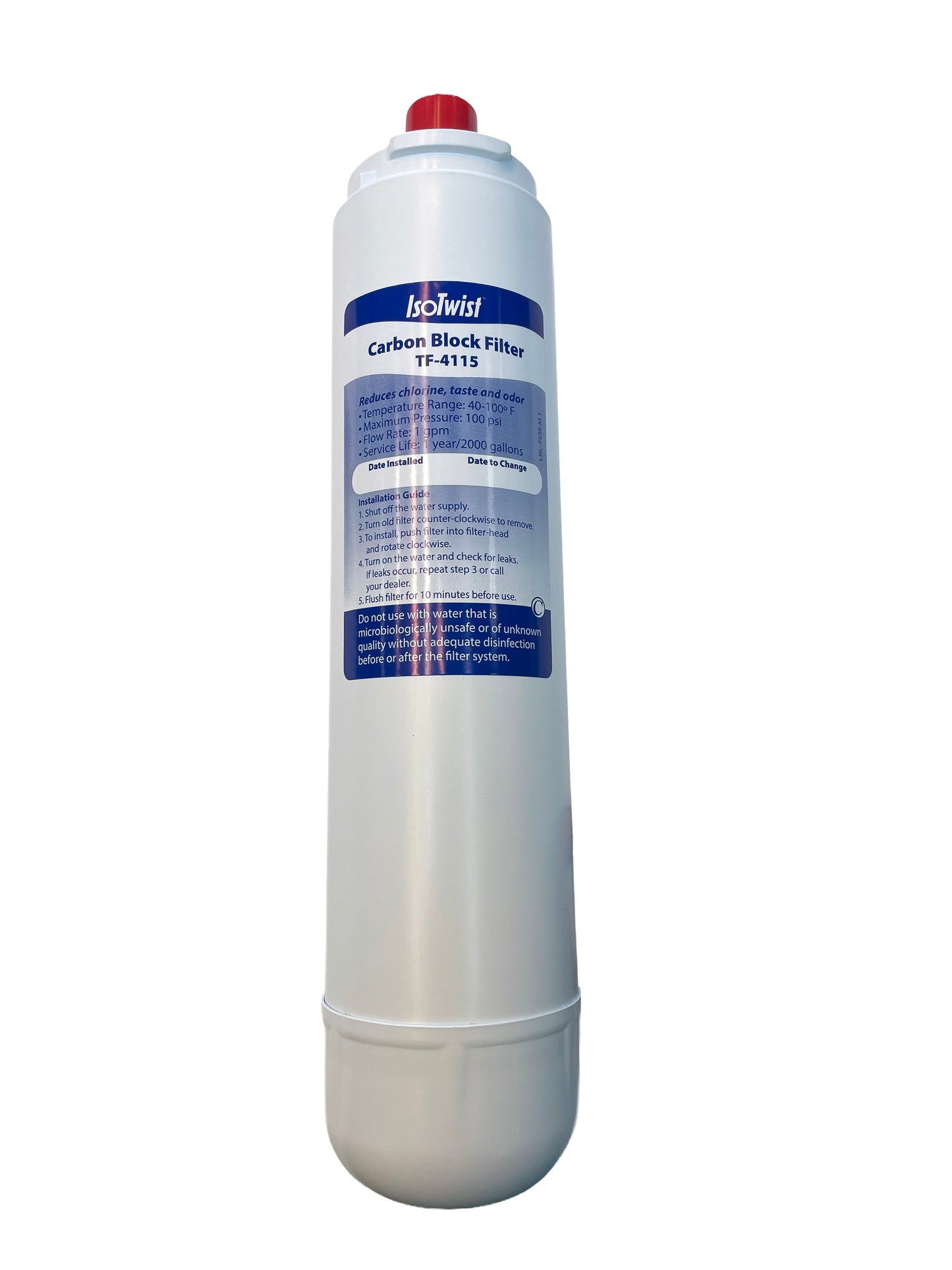 Vertex ISOTwist Replacement Carbon Block Filter - TF-4115