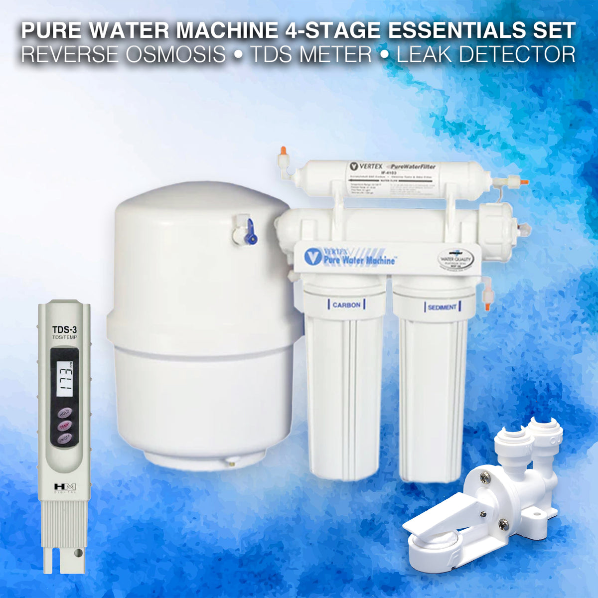 Pure Water Machine 4-Stage Essentials Set | Replacement Water Filter ...
