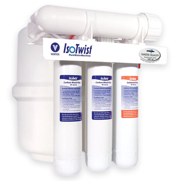 IsoTwist 4 Stage undersink Reverse Osmosis filter system