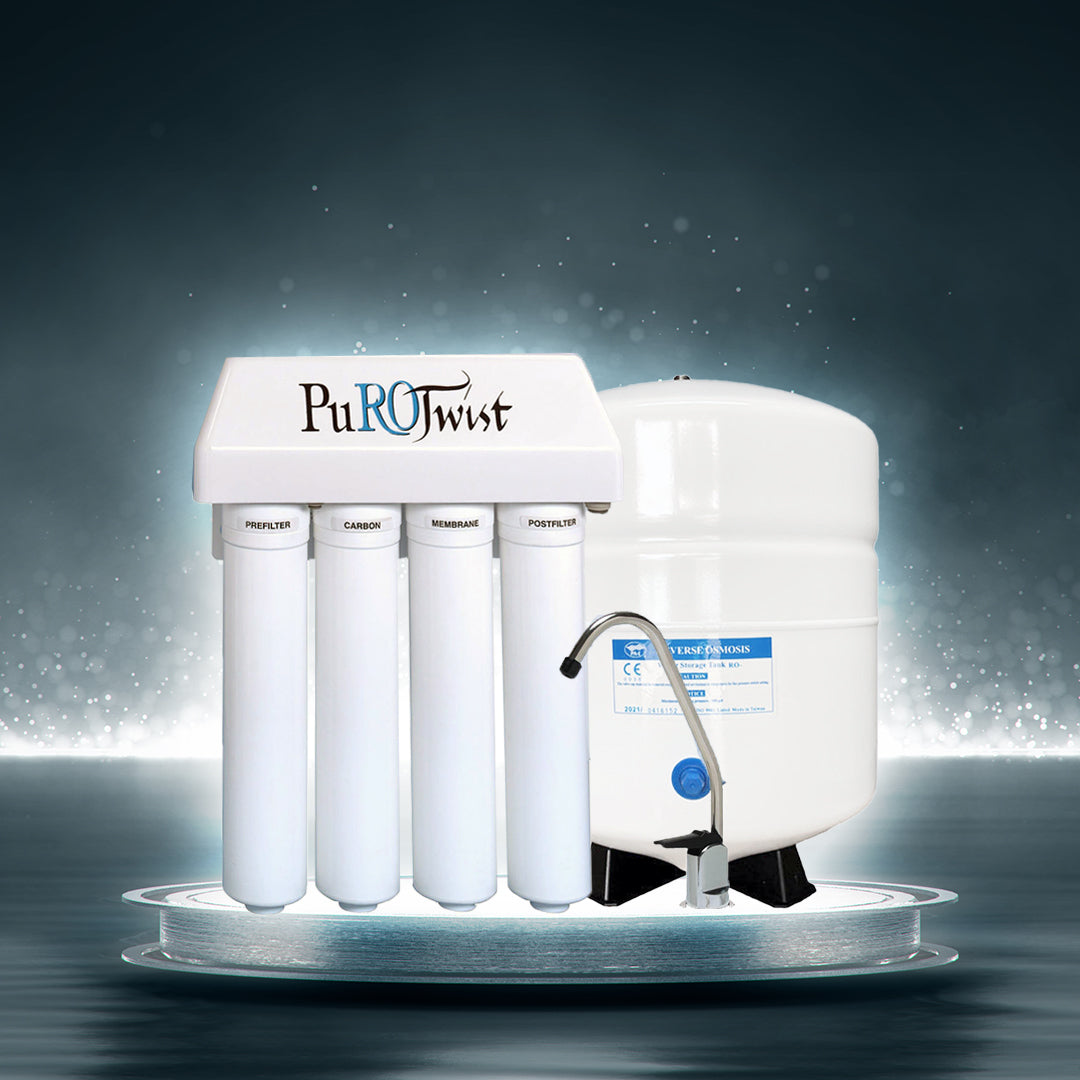 PuROTwist 4 Stage undersink Reverse Osmosis Water Filter Systems