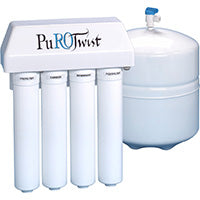 PuroTwist 4-Stage Reverse Osmosis System: Eco-Friendly Compact Filtration for Clean Home Water Purification